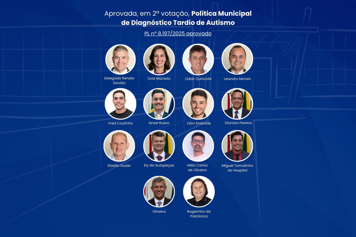 Aprovada, em 2ª votação, Política Municipal de Diagnóstico Tardio de Autismo  