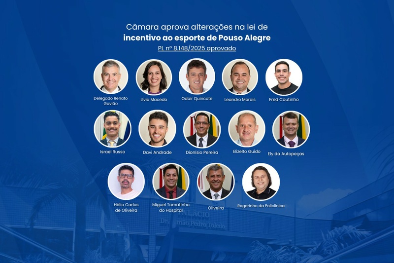 Câmara aprova alterações na lei de incentivo ao esporte de Pouso Alegre