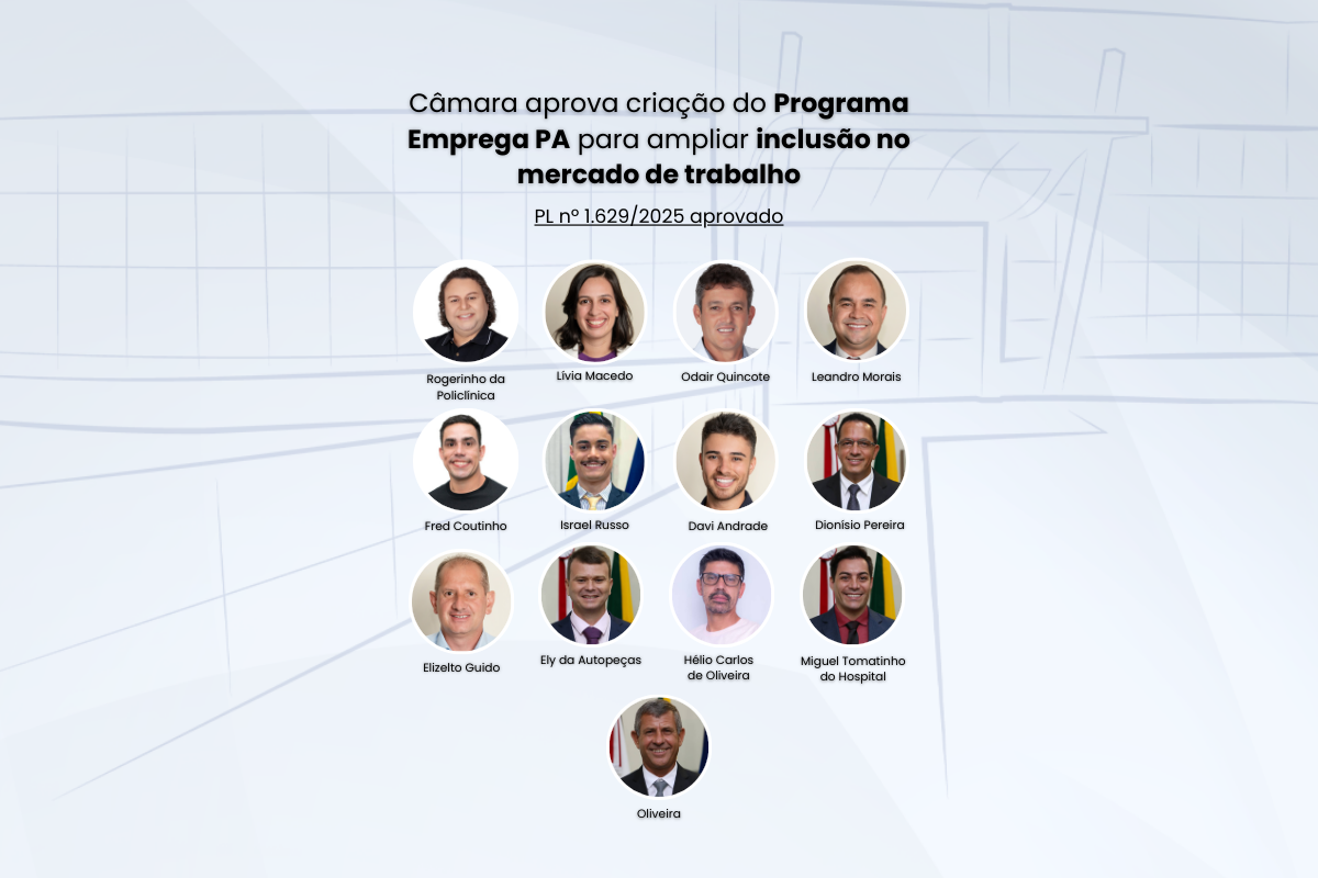 Câmara aprova criação do Programa Emprega PA para ampliar inclusão no mercado de trabalho 