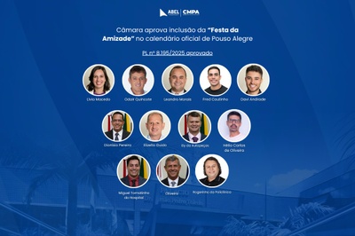 Câmara aprova inclusão da “Festa da Amizade” no calendário oficial de Pouso Alegre