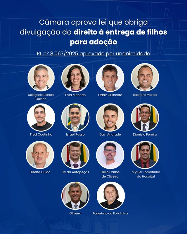 Câmara aprova lei que obriga divulgação do direito à entrega de filhos para adoção