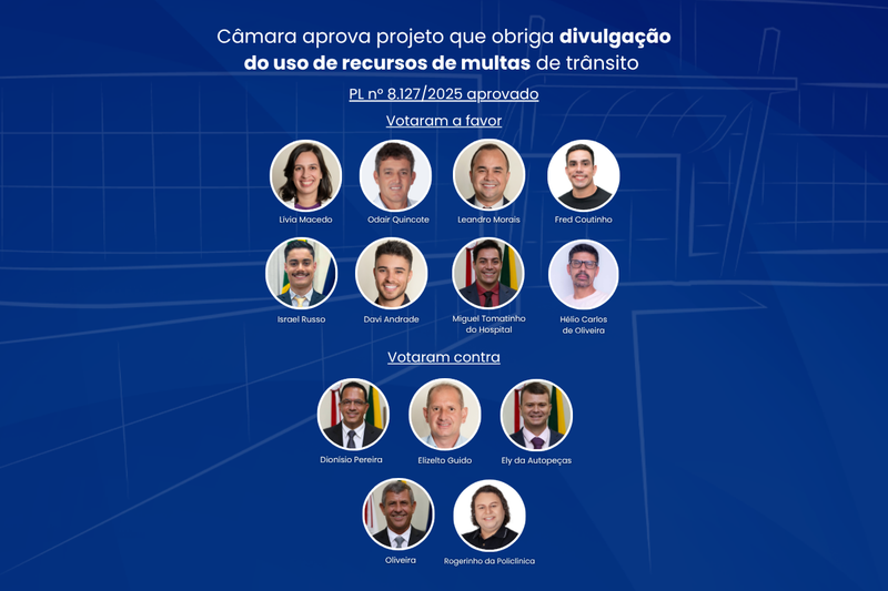 Câmara aprova projeto que obriga divulgação do uso de recursos de multas de trânsito