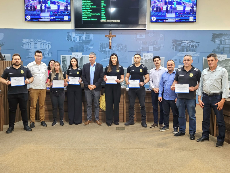 Câmara de Pouso Alegre presta homenagem à Delegacia de Repressão a Crimes contra o Patrimônio da Polícia Civil