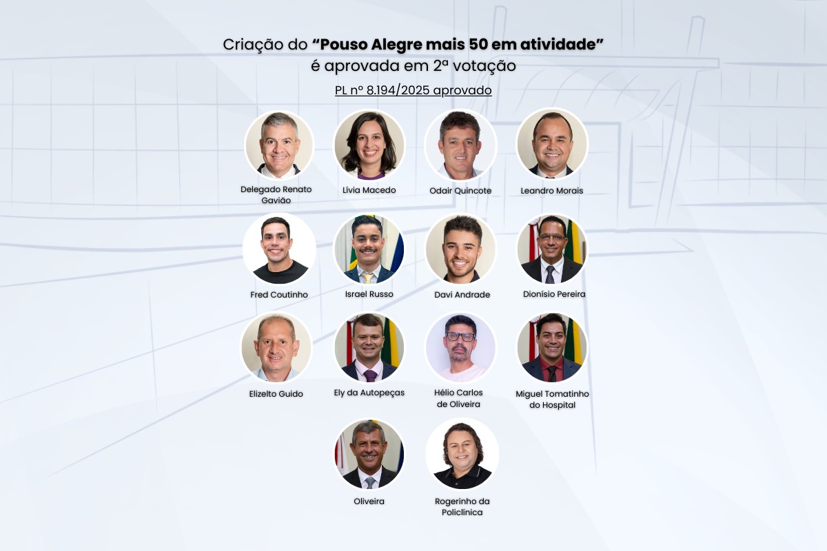 Criação do “Pouso Alegre mais 50 em atividade” é aprovada em 2ª votação 