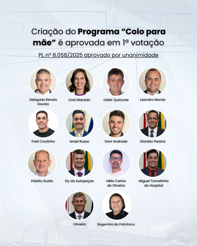 Criação do Programa “Colo para mãe” é aprovada em 1ª votação