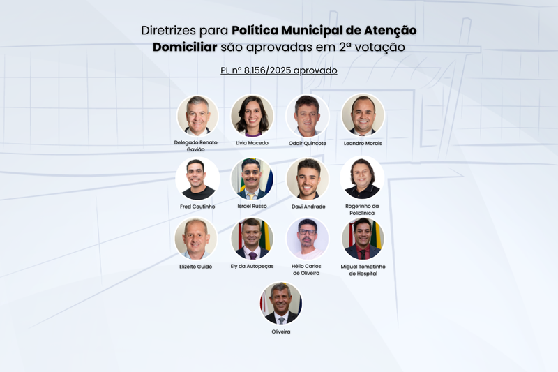 Diretrizes para Política Municipal de Atenção Domiciliar são aprovadas em 2ª votação