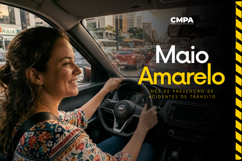 Maio Amarelo: Câmara chama atenção para prevenção de acidentes no trânsito