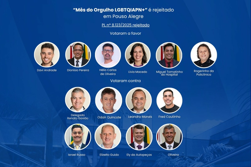 Mês do Orgulho LGBTQIAPN+” é rejeitado em Pouso Alegre