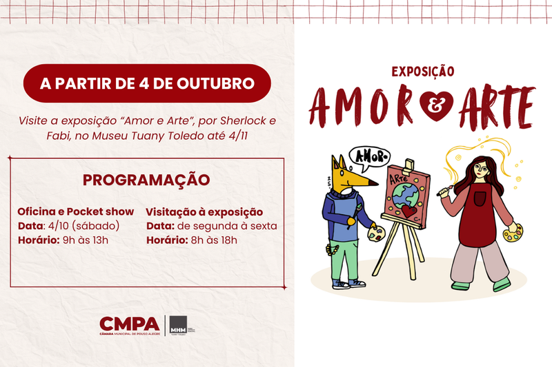 Museu Tuany Toledo recebe exposição “Amor e Arte” 