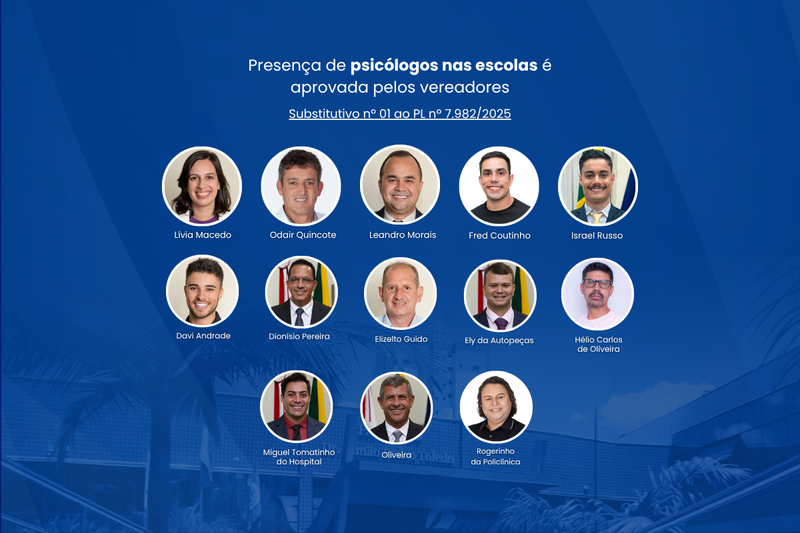 Presença de psicólogos nas escolas é aprovada pelos vereadores