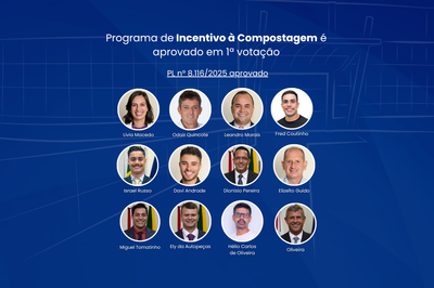 Programa de Incentivo à Compostagem é aprovado em 1ª votação
