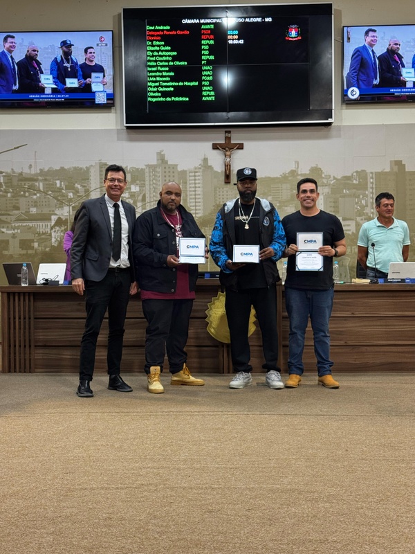 Projeto Bang Sonoro é homenageado na Câmara de Pouso Alegre